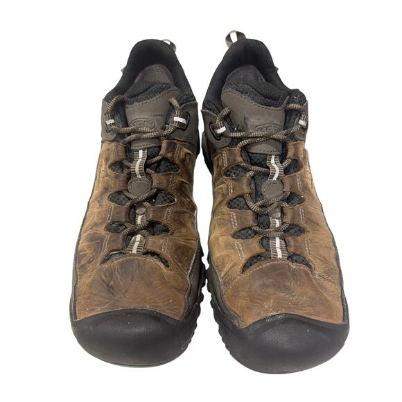 Keen Targhee III waterproof Men\'s Sz 10 hiking shoes brown leather upper outdoor main image 6